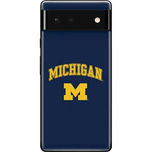 University of Michigan M Logo Google Pixel 6 Skin